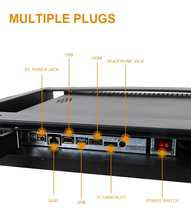 32 Inches Digital Signage Kiosk Metal Case Wall Mount Android Advertising Player Rk3566 Touch Screen for Shopping Mall