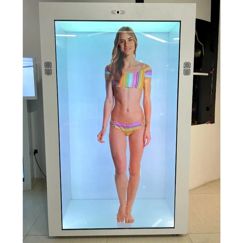 21.5inch 86 Inch Transparent Showcase Touch Screen Advertising Digital Signage 3D LCD Display Holobox