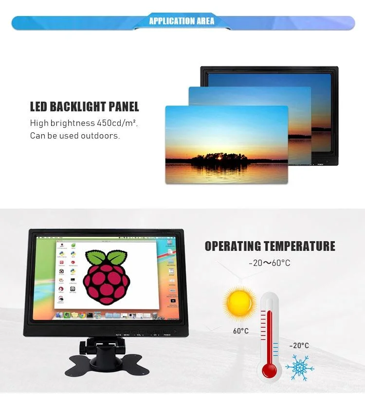 Hopestar Small Touch Screen Monitor 10 10.1 Inch USB Powered Capacitive Touch IPS Panel Monitor