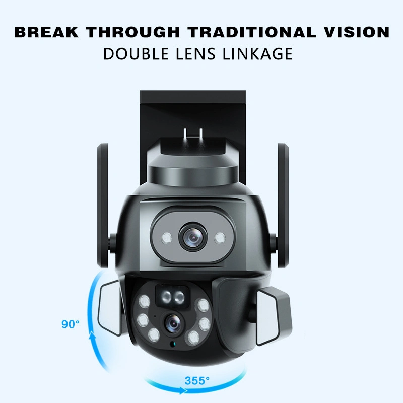 3D Directional Surveillance Camera Night Vision 360 Degree Outdoor Remote WiFi Home Outdoor Monitor