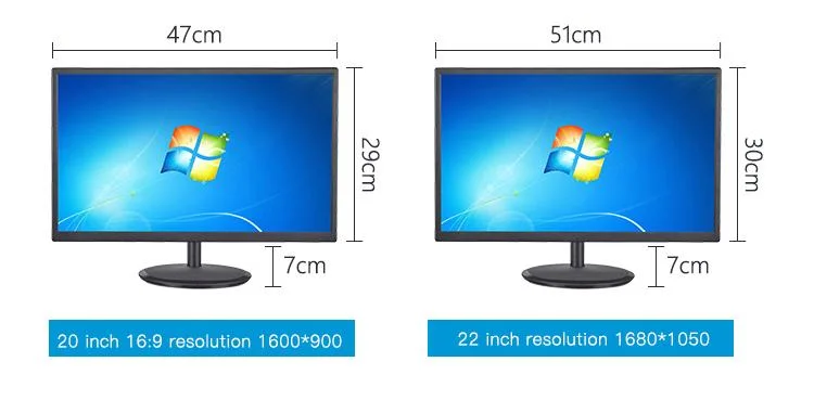 18.5 / 19 / 19.5 / 20 / 21.5 / 22 / 23 / 23.6 / 24 Inch LCD Screen Monitor IPS LED Desktop PC LCD Desktop Computer Monitor