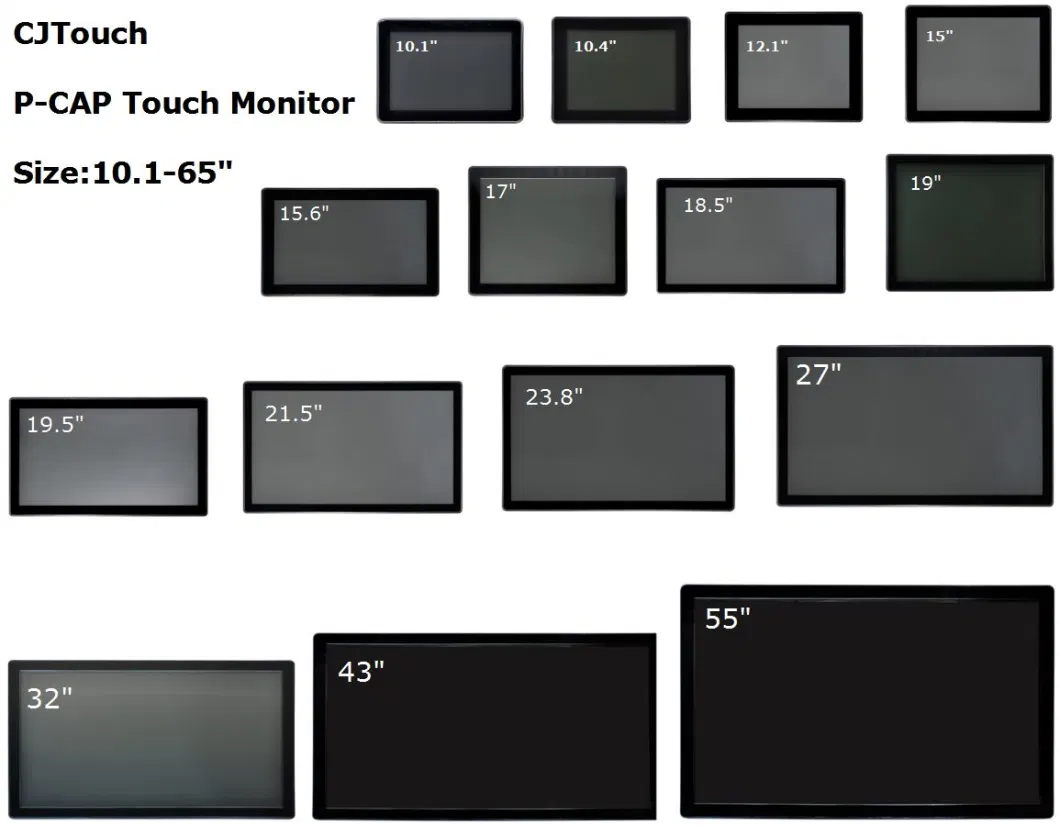 12.1 Inch LCD TFT Open Frame Capacitive Flat Touch Monitor