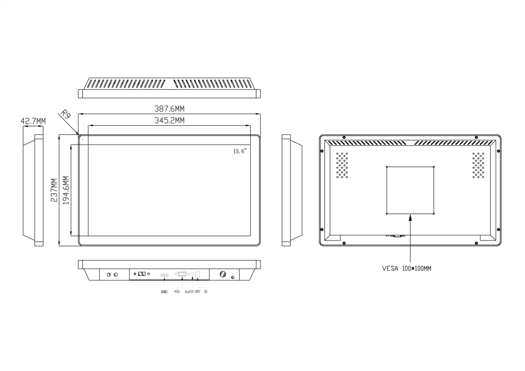 10 15 21 Inch LCD USB Capacitive Windows Raspberry Pi Android Medical HDMI Touch Screen TV Monitor 5V