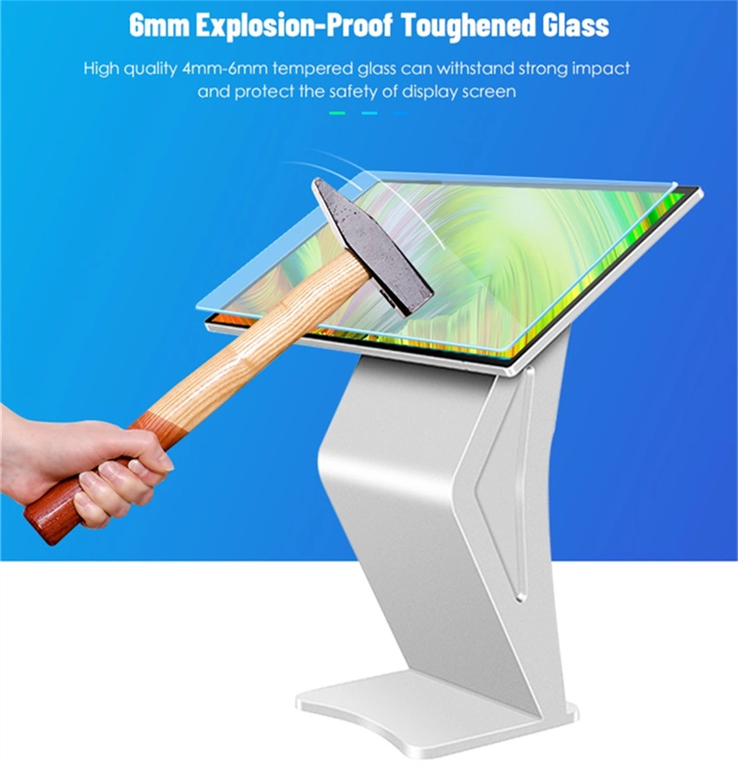 4K Ultra-Thin Horizontal Totem 32 42 49 55 Inch Kiosk Price Vertical Advertising Display Digital Signage Interactive Touch Screen Digital Display Screen Price