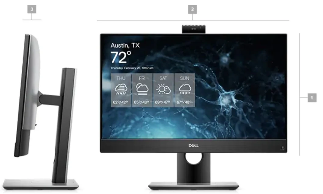 Business Aio 23.8in Touchscreen All in One PC Desktop DELL Optiplex 7490 Core I5 Computer