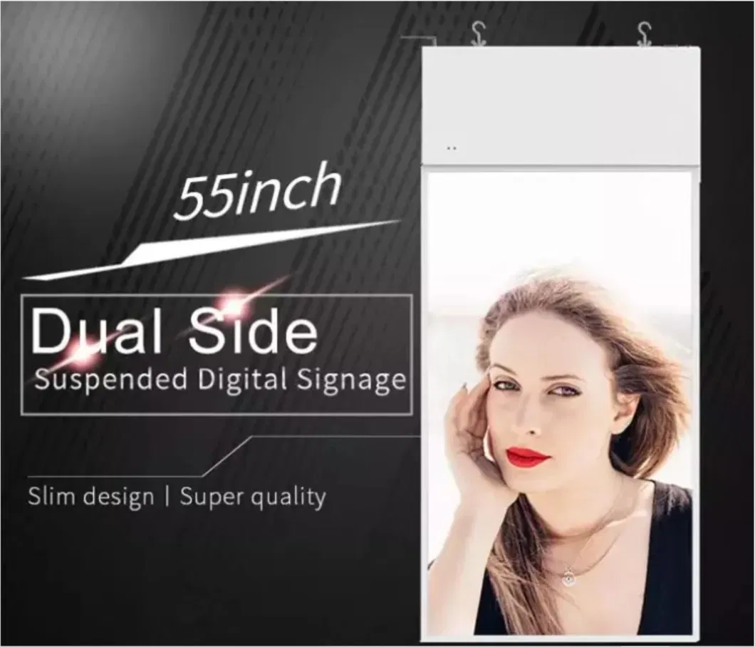 43 49 55 Inch 1000nits High Brightness Sunlight Readable LCD Window Facing Street Display LCD Monitor