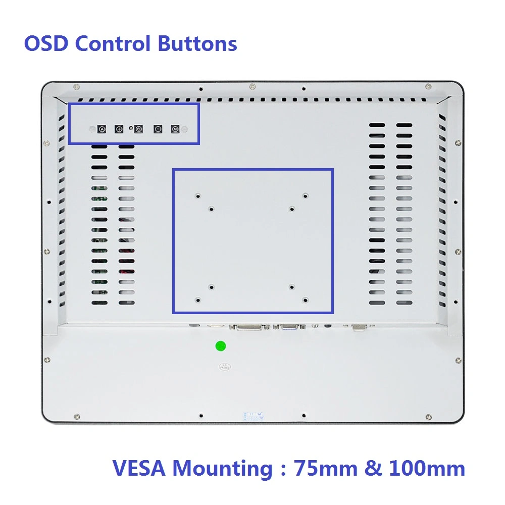 17 Inch Industrial TFT LCD Display DVI VGA Hdm1 Touch Monitor