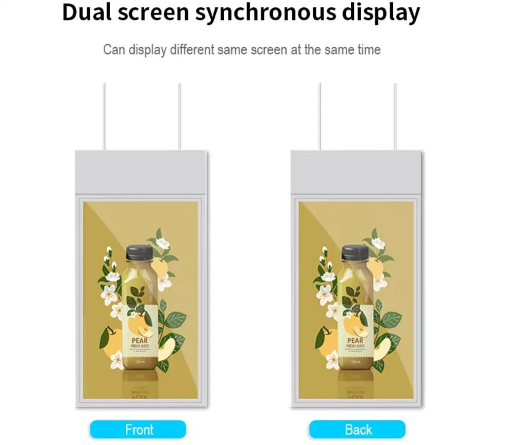 43 49 55 Inch 1000nits High Brightness Sunlight Readable LCD Window Facing Street Display LCD Monitor