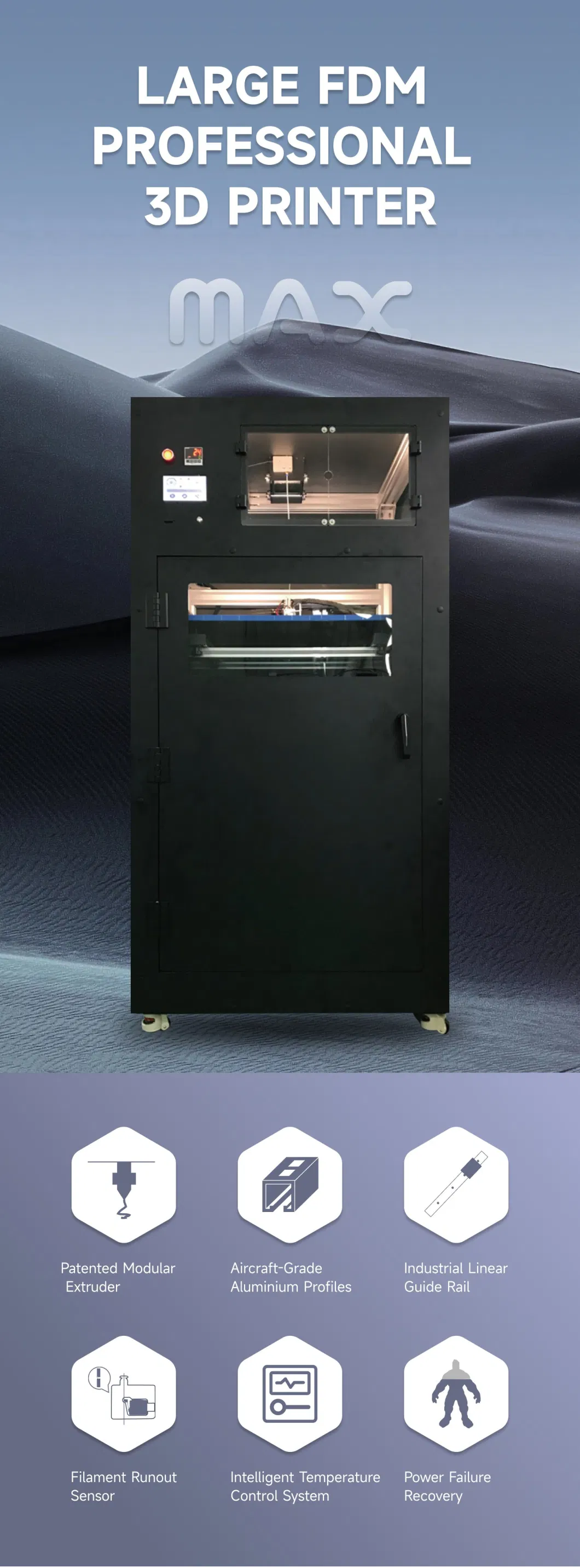 Big Machine Max PRO Industry 3D Printer Filament for Metal 3D Printer