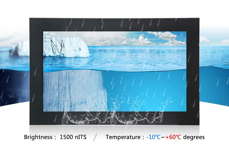 65 70 72 Inch Big Screen Outdoor TV, Large LCD Monitor of Advertising, Wall Touch Screen Android