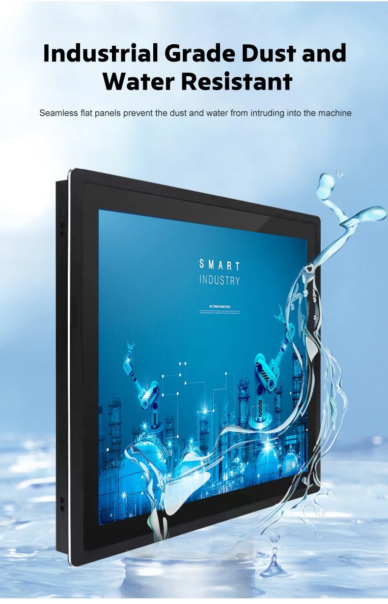 1024*768 15 Inch Capacitive Touch Screen 10 Points Embedded Mounted Dust Free Industrial Panel PC