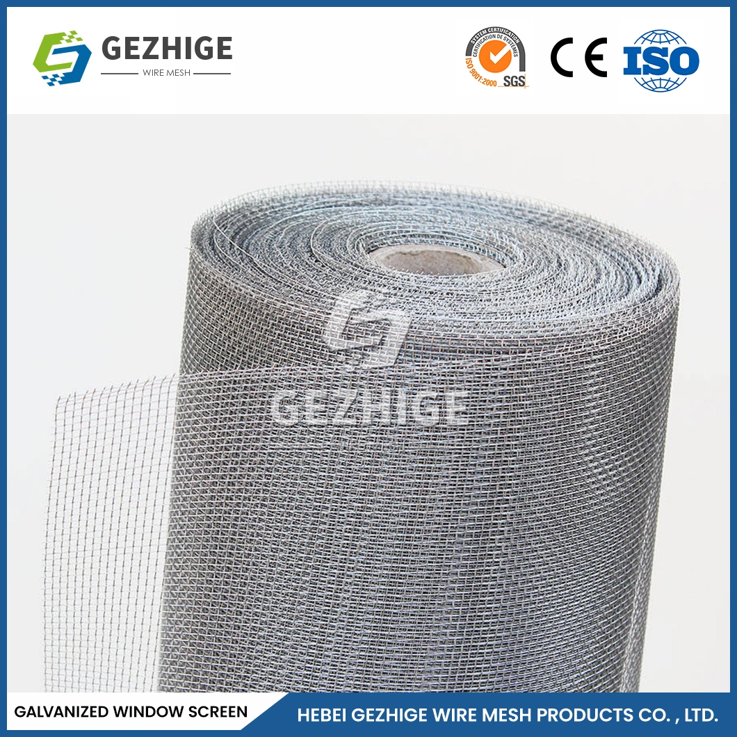 Gezhige Customized Cheap Window Screens Suppliers 30 X 30 Mesh Galvanized Metal Mesh Folding Window Screen China Easy Clean Galvanized Fly Mesh Window Screens