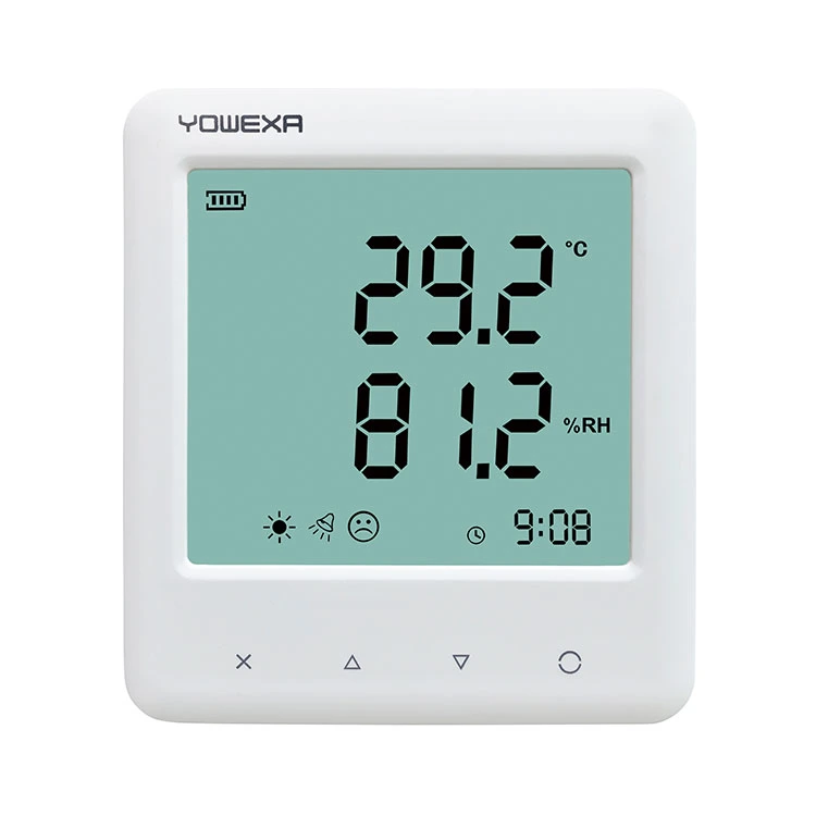 Yem-20 Indoor Outdoor Air Quality Temperature Humidity Monitor with Large LCD Display