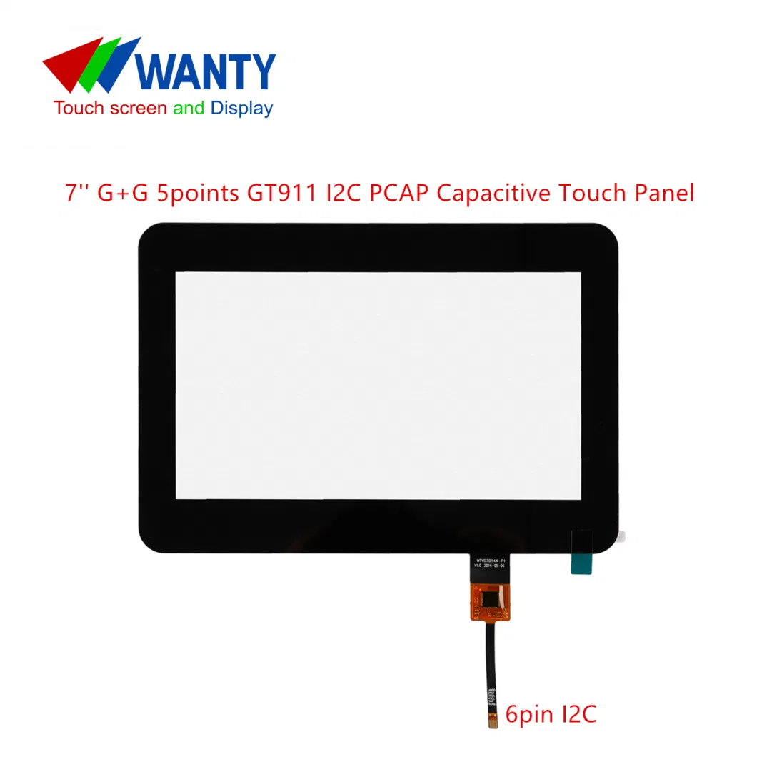 China Supplier 7 Inch IIC Industrial Touch Panel Cap Touchscreen LCD Display Monitor Projected Touch Screen