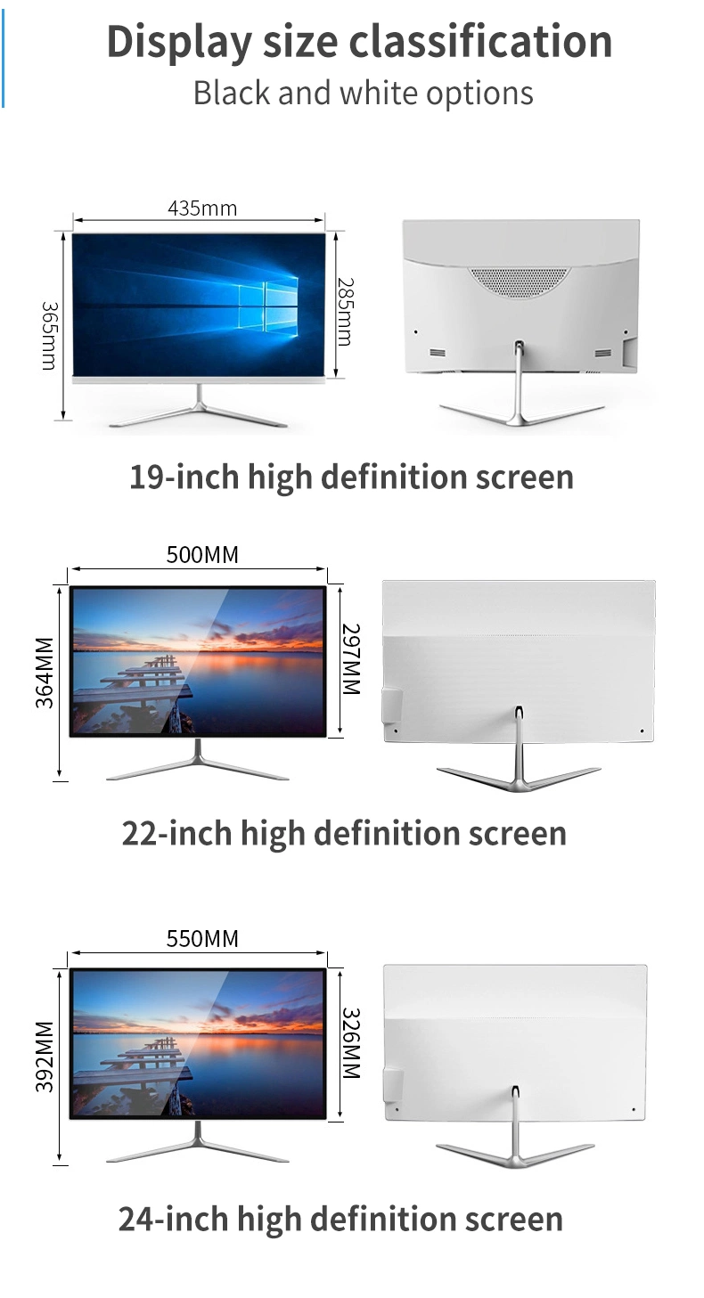 Yowxii Customized All in One Touch Screen PC Intel Celeron J4005/J4125 Intel Core I3/I5/I7 Open Frame LCD Panel Display Monitor