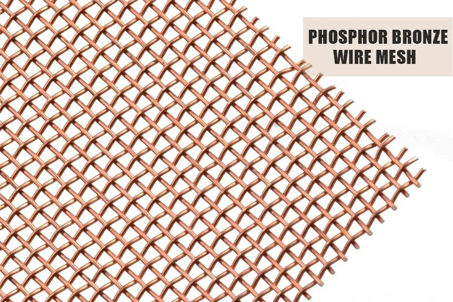 50 Mesh Phosphor Bronze Metal Woven Wire Filter Mesh Screen for Shielding
