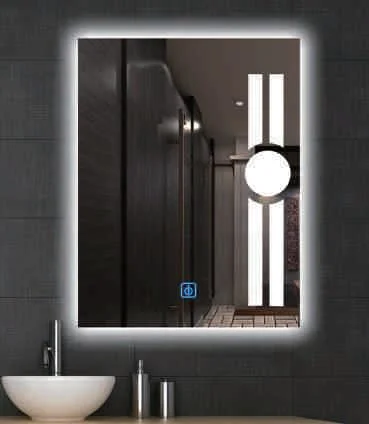 Frameless Touch Scree Illuminated Light Bathroom LED Mirror with Multifunction