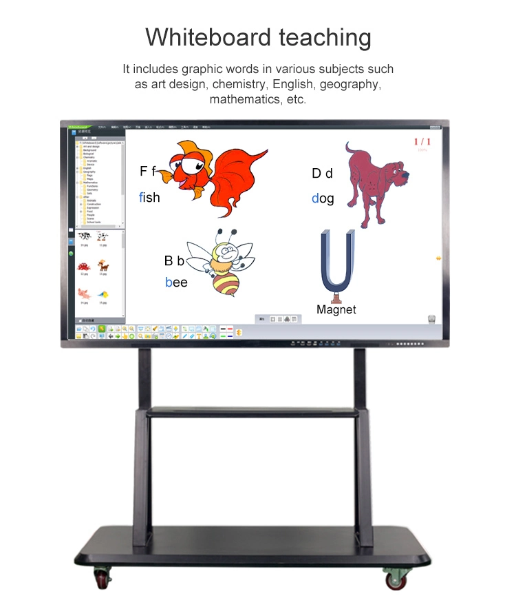 32 Inch 10 Point Finger Touch Screen Interactive Flat Panel Smart LCD Monitor for Education