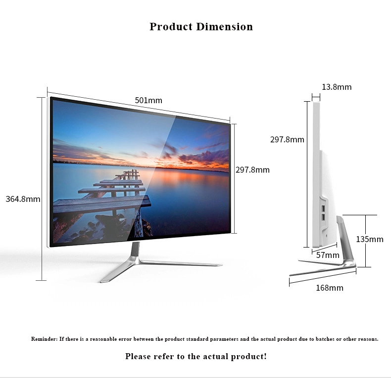 Desktop Core I3/I5/I7 Is Suitable for Conference Panel Computer Factory Pricing DDR4 M. 2 21.5inch Aio PC Capacitive Touch Screen