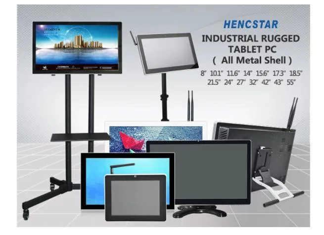 24 Inch Industrial All-in-One PC Wall Mount Touch Screen PC LCD Monitor
