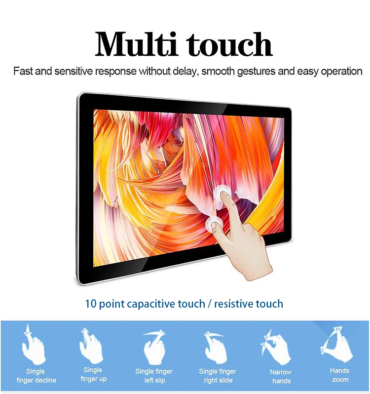 32-Inch Wide Sunlight Readable Industrial Touchscreen Monitor with Capacitive Touch Screen