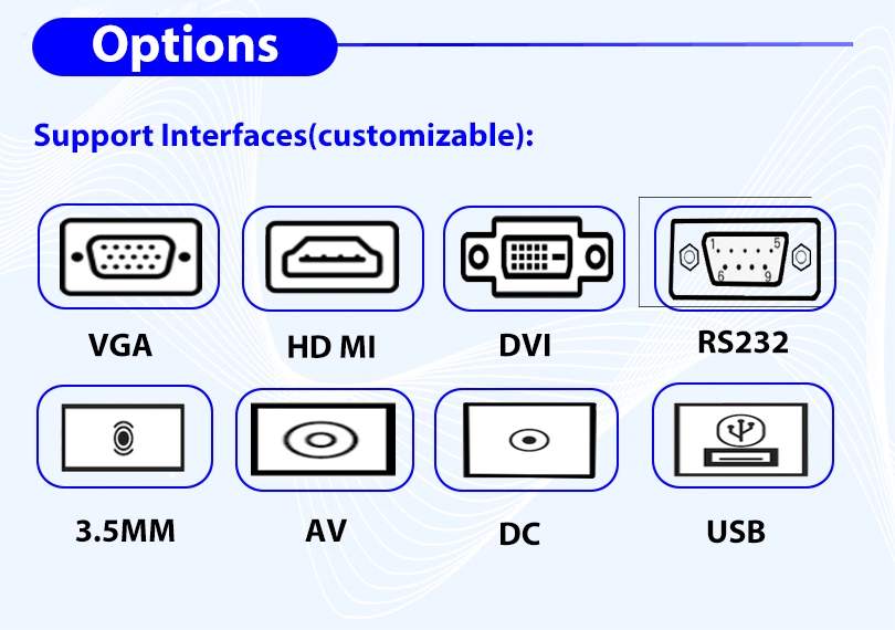 10.1&prime;&prime;13.3&prime;&prime;15.6&prime;&prime;18.5&prime;&prime;21.5&prime;&prime;23.6&prime;&prime;27&prime;&prime;capacitive Touch Screen Monitor Metal Open Frame IPS Projected Capacitive Monitor Pcap Touchscreen Industrial Monitor