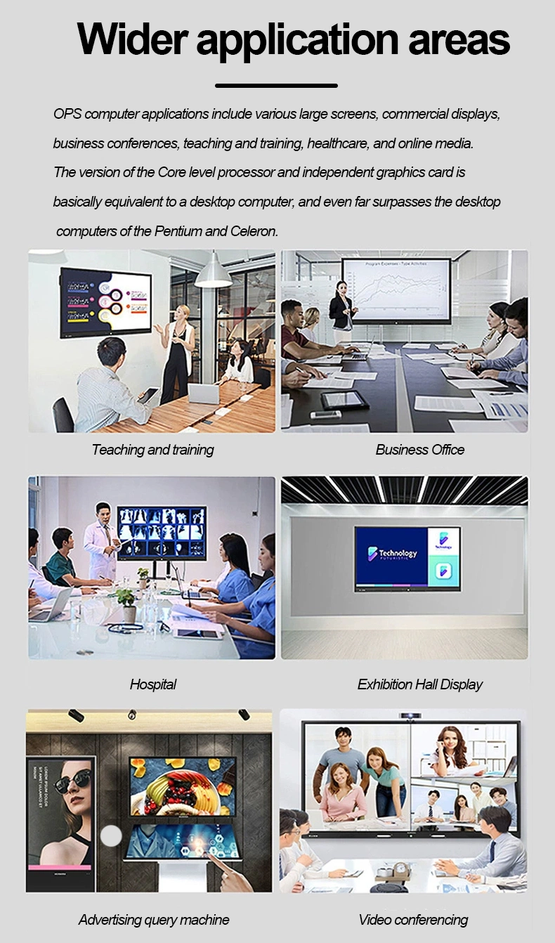 OPS Computer Host Module Plug-in Touch Screen Wall Mounted Core I5 Intelligent Teaching Conference Integrated Compute