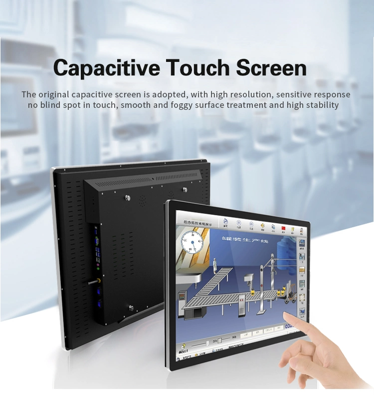 32-Inch Wide Sunlight Readable Industrial Touchscreen Monitor with Capacitive Touch Screen