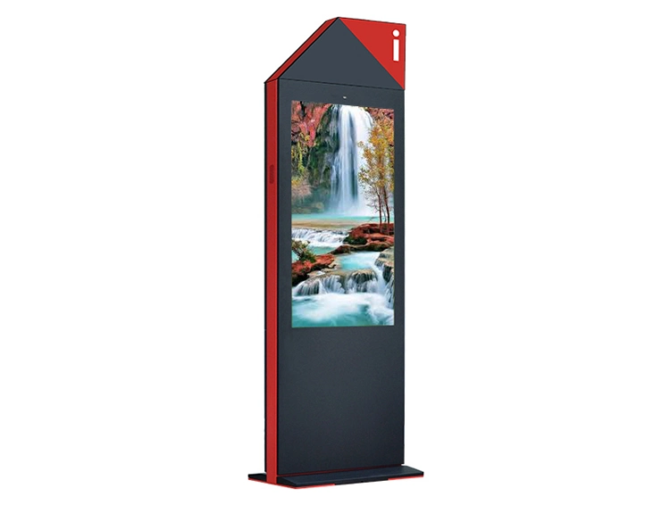 Wind-Cooled Vertical Screen Landing Ultra-Thin Outdoor Advertising Machine 55 Inch Latest Sunlight Readable LCD Multi Touch Kiosk Outdoor LCD Monitor