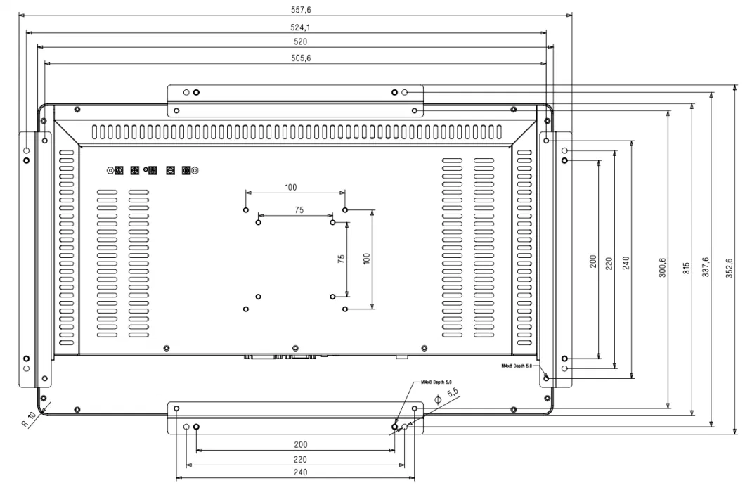 21.5 Inch Multi Touch Display Monitor Capacitive Touch LCD Screen