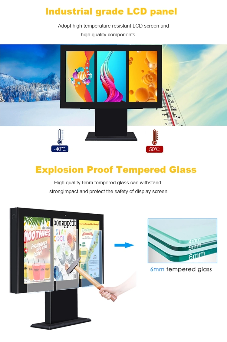 32&prime;&prime; 43&prime;&prime;ip65 Outdoor HD LCD Advertising Player, Touch Screen and Non-Touch Screen Outdoor Monitor