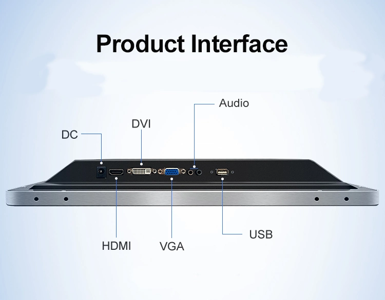 Embedded 17-Inch IP65 Waterproof Industrial Capacitor Touch Screen Monitor