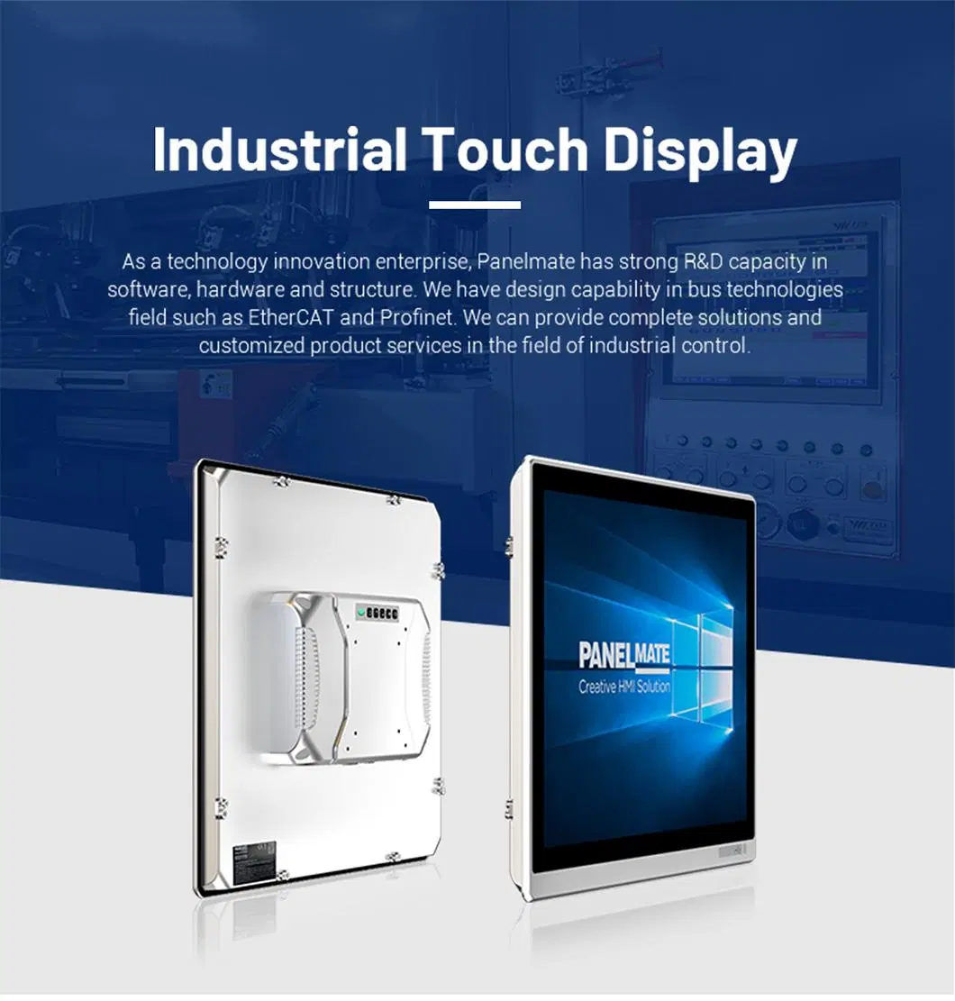 10.4 Inch Industrial Embedded Control Panel IP65 Waterproof Dustproof Capacitive Touch Screen Monitor HMI LCD Display Manufacturers