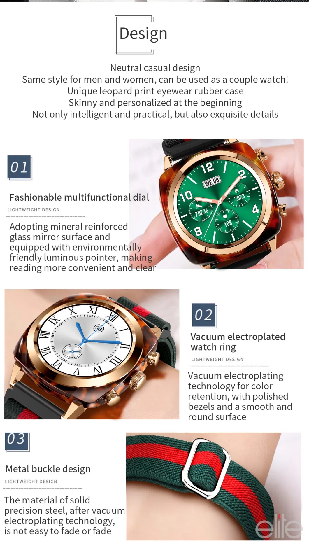 New Style Smart Watch Series Sport Outdoor Intelligent Fashion Smartwatch Touch Screen