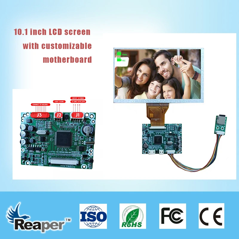 High Brightness 10.1 Inch TFT LCD Display 1024*600 IPS Lvds/RGB Interface Sunlight Readable 1000 Nits Touch Screen