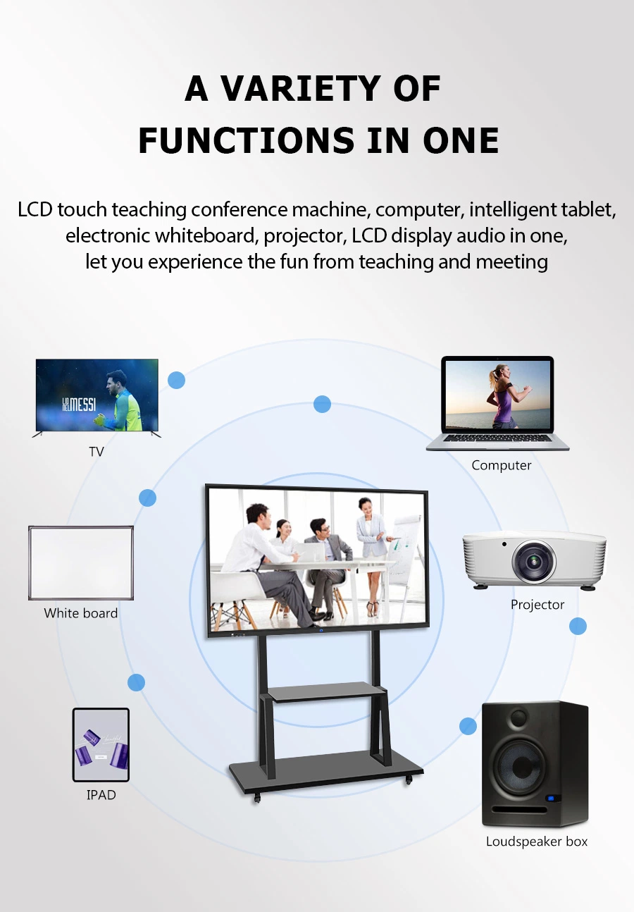 55inch Interactive Touch Whiteboard Interactive Flat Panel Education and Conference Large Interactive Touch Screen
