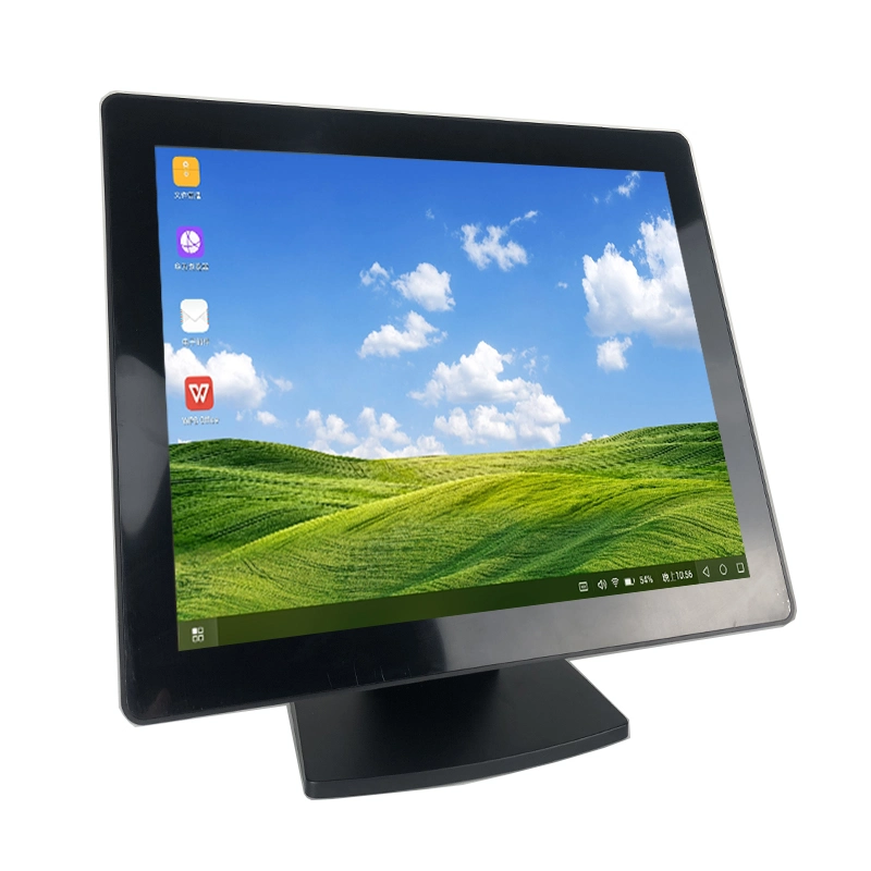 Economic IP65 Flat15 Inch Resistive Touch Screen Monitor for POS System Terminal DC 12V LCD Touch Display