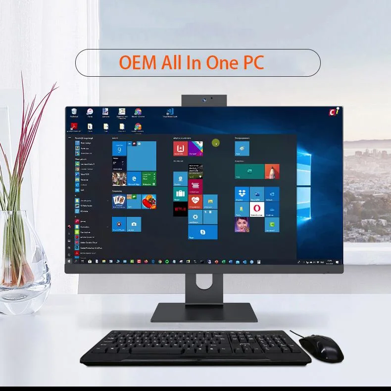 All in One Computers I3 I5 I7 Office Computer 23.8inch IPS Touch Screen Desktop Monoblock