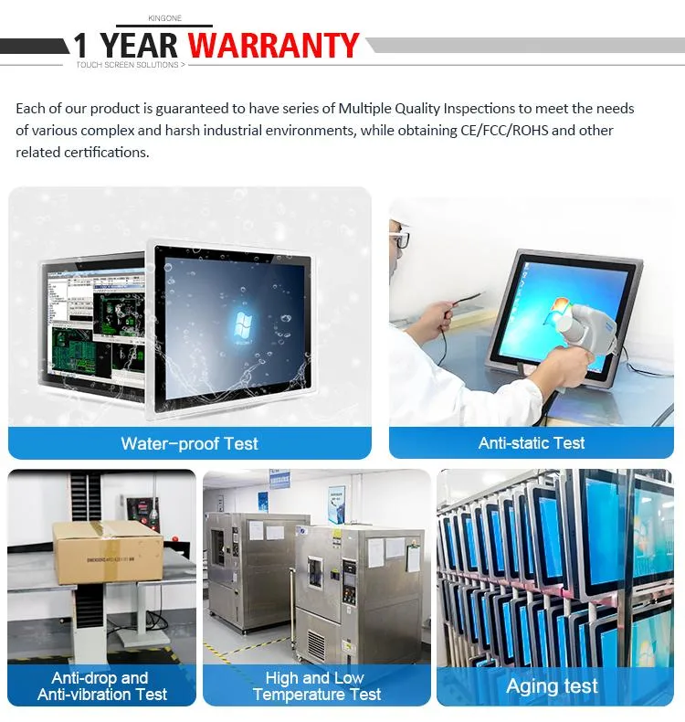 Industrial 15.6-Inch Fanless PC Embedded IP65 Waterproof All-in-One Kiosk Touch Screen Panel PC Industrial Computer Accessories