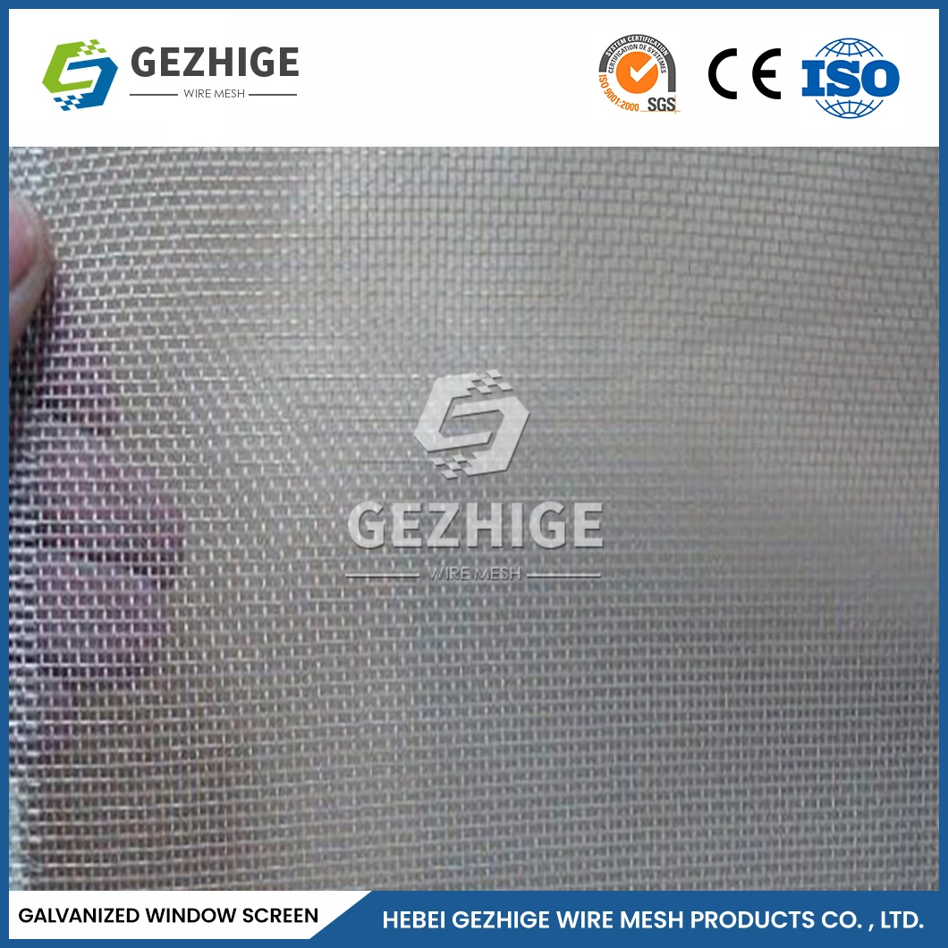 Gezhige Customized Cheap Window Screens Suppliers 30 X 30 Mesh Galvanized Metal Mesh Folding Window Screen China Easy Clean Galvanized Fly Mesh Window Screens