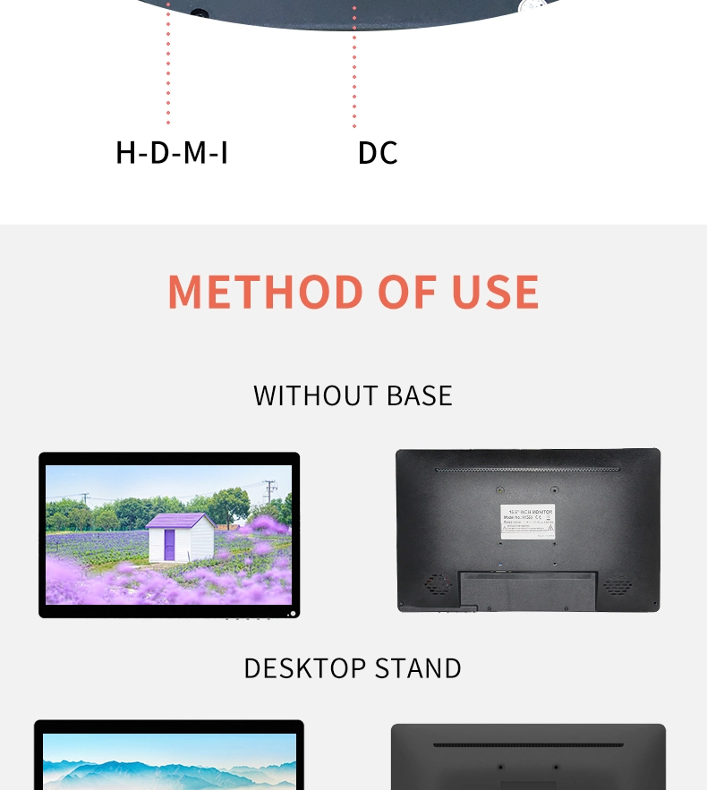 Government Project Communication System Touch Screen Monitor 21.5-Inch 23-Inch 27-Inch Industrial Assemble 16: 9 Frameless Monitor