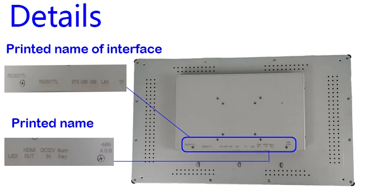 10.1&prime;&prime;13.3&prime;&prime;15.6&prime;&prime;18.5&prime;&prime;21.5&prime;&prime;23.6&prime;&prime;27&prime;&prime;capacitive Touch Screen Monitor Metal Open Frame IPS Projected Capacitive Monitor Pcap Touchscreen Industrial Monitor