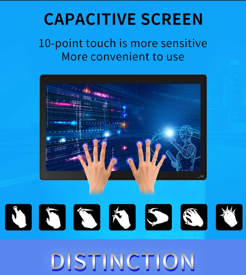 Hotel Catering Museum Monitors 17-Inch Touch Screen 4: 3 Windows Industrial Grade Arm Stand Monitor