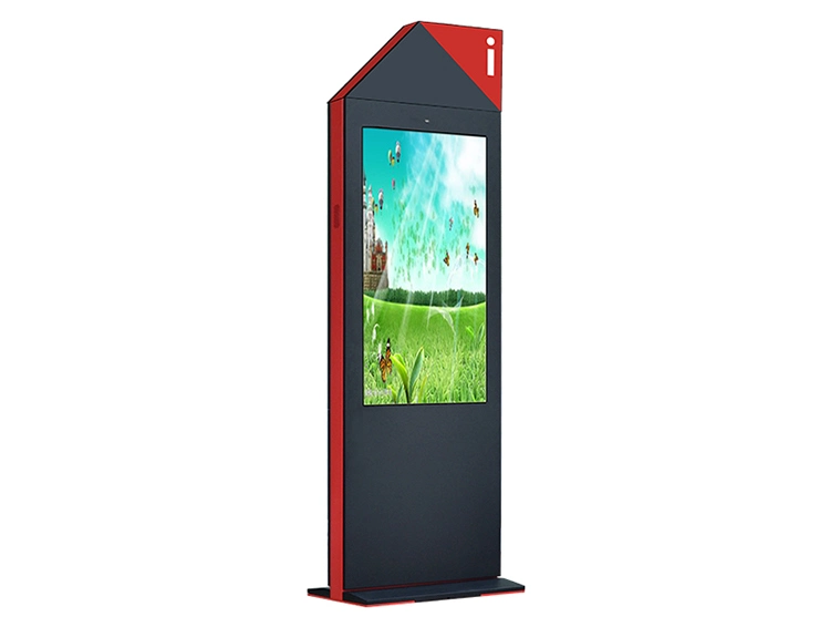 Wind-Cooled Vertical Screen Landing Ultra-Thin Outdoor Advertising Machine 55 Inch Latest Sunlight Readable LCD Multi Touch Kiosk Outdoor LCD Monitor