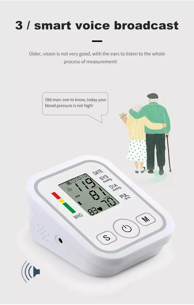 Blood Pressure Monitor Upper Arm Automatic Digital Bp Monitor with Large Cuff Large Screen