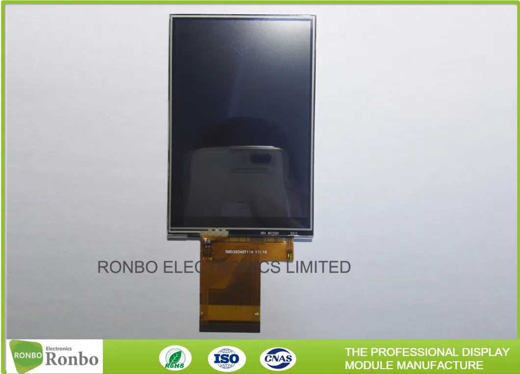 3.5 Inch 320X480 Outdoor Sunlight Readable High Brightness 600 CD/M2 TFT Touch LCD Screen