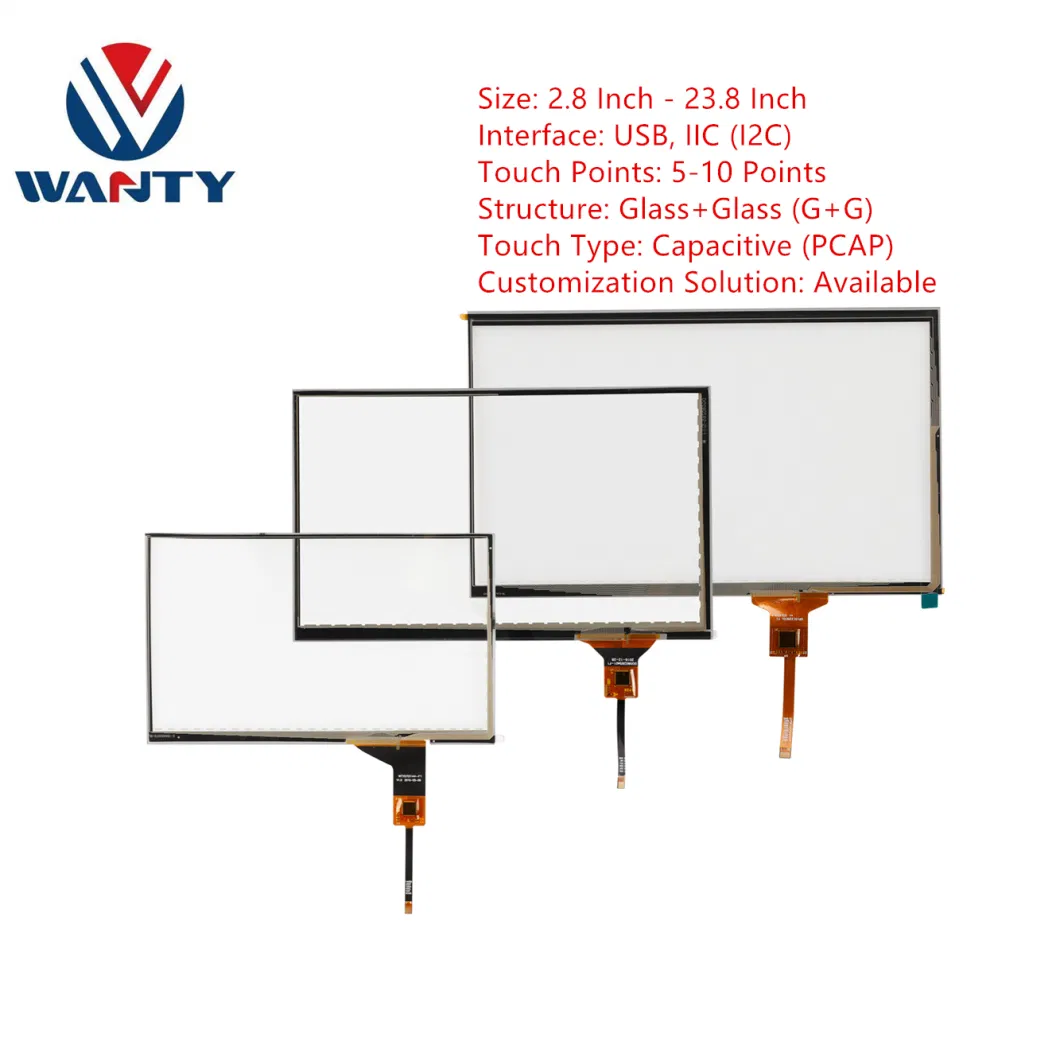 Manufacturer Custom IIC USB Cap-touch Screen TFT LCD Display Module PCAP Touchscreen Monitor Projected Capacitive Screen Touch Panel