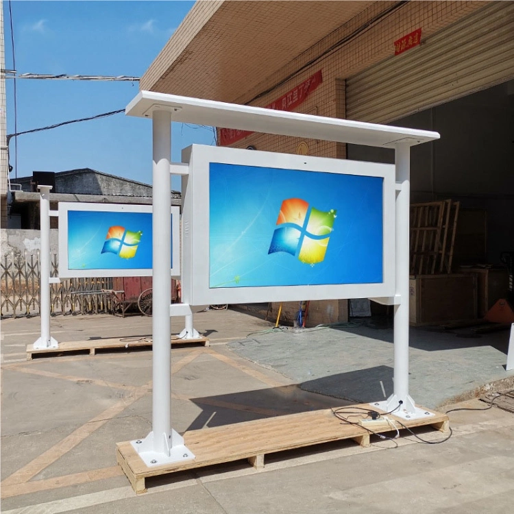 55 Inch All in One PC LCD Advertising Display Infrared Capacitive Touch Panel Touchscreen Monitor Outdoor/Indoor Commercial Video Kiosk