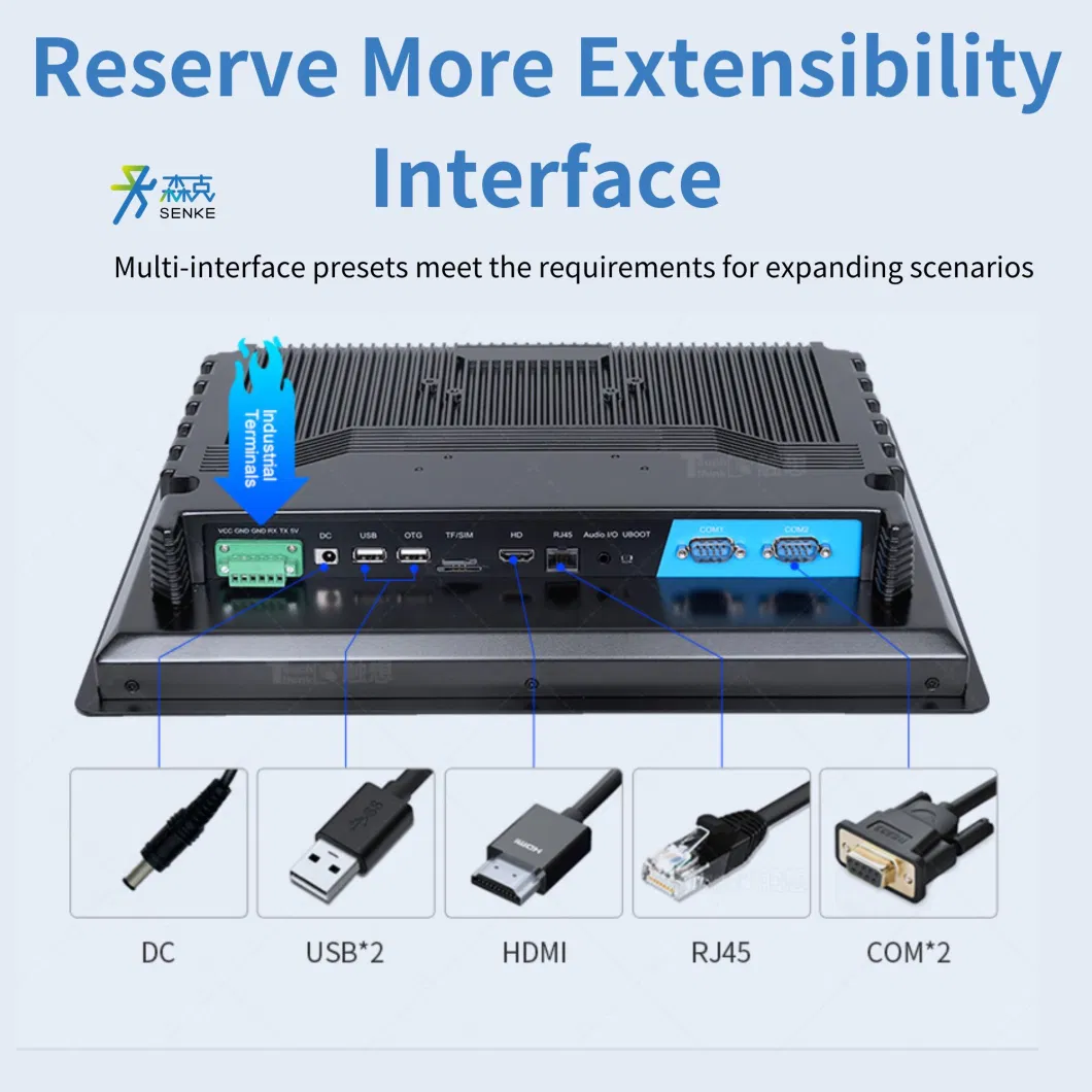 OEM 21.5 Inch Embedded Industrial All in One Panel PC Touchscreen Industrial PC Touch Screen Computer