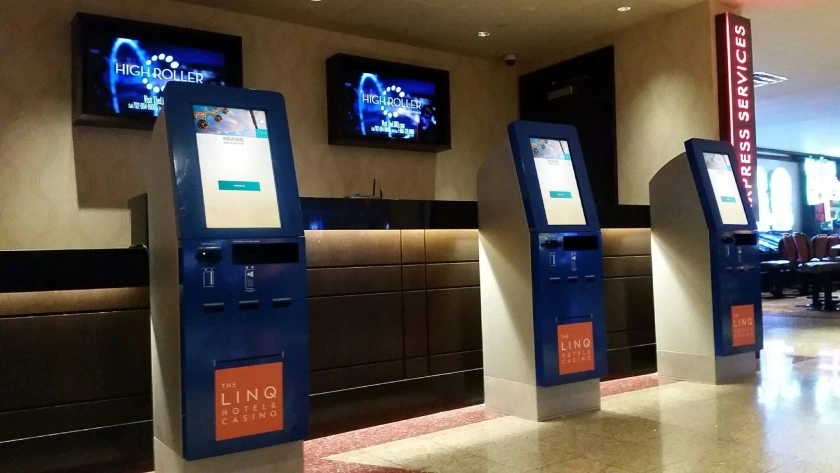 Public Places Information Kiosk Casino Chip Token Dispenser